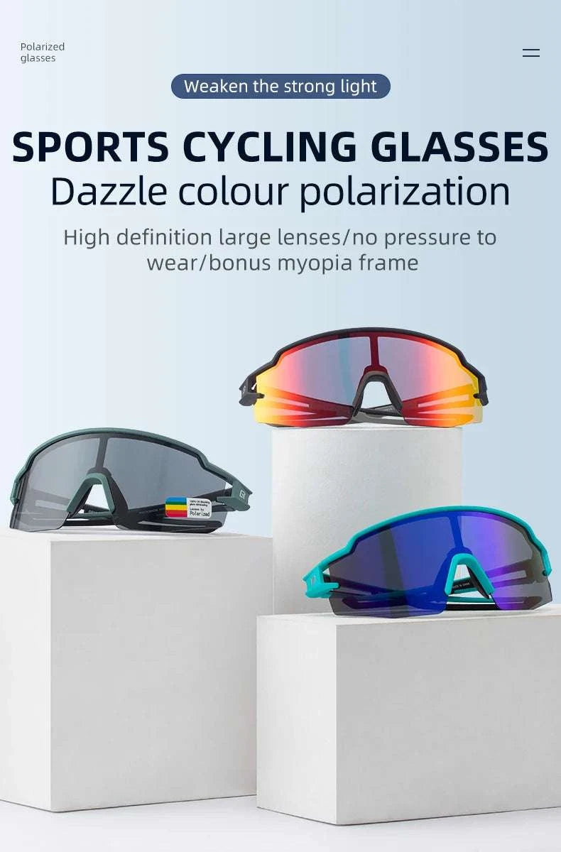 Polarized Photochromic Cycling Sunglasses UV400 TR90 Frame-10171  Polarized / Polarized / United States