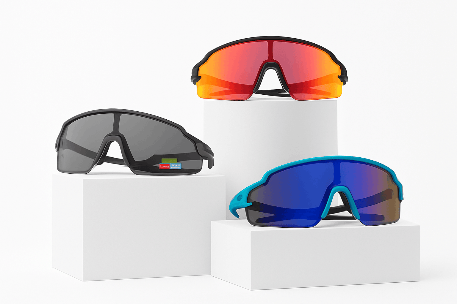Polarized Photochromic Cycling Sunglasses UV400 TR90 Frame-10171  Polarized / Polarized / United States