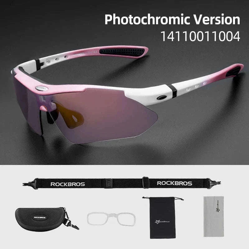Polarized Photochromic Cycling Sunglasses with UV Protection-Photochromic 004 / Polarized