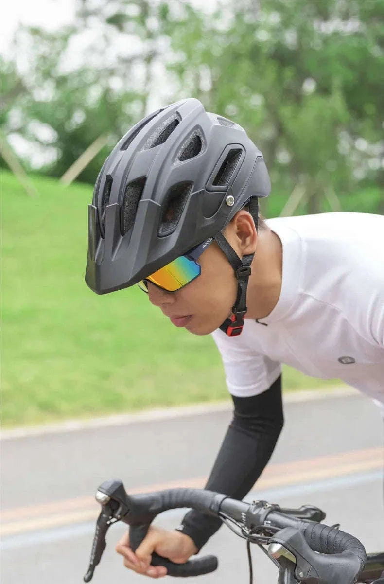 Polarized UV400 Cycling Sunglasses Large Frame TR90 Sport Glasses-10134WRD / Polarized / One Size