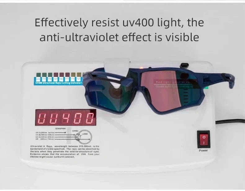 Polarized UV400 Cycling Sunglasses Large Frame TR90 Sport Glasses-10134WRD / Polarized / One Size