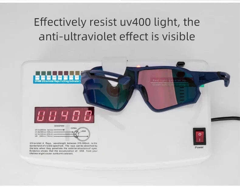 Polarized UV400 Cycling Sunglasses Large Frame TR90 Sport Glasses-10134WRD / Polarized / One Size