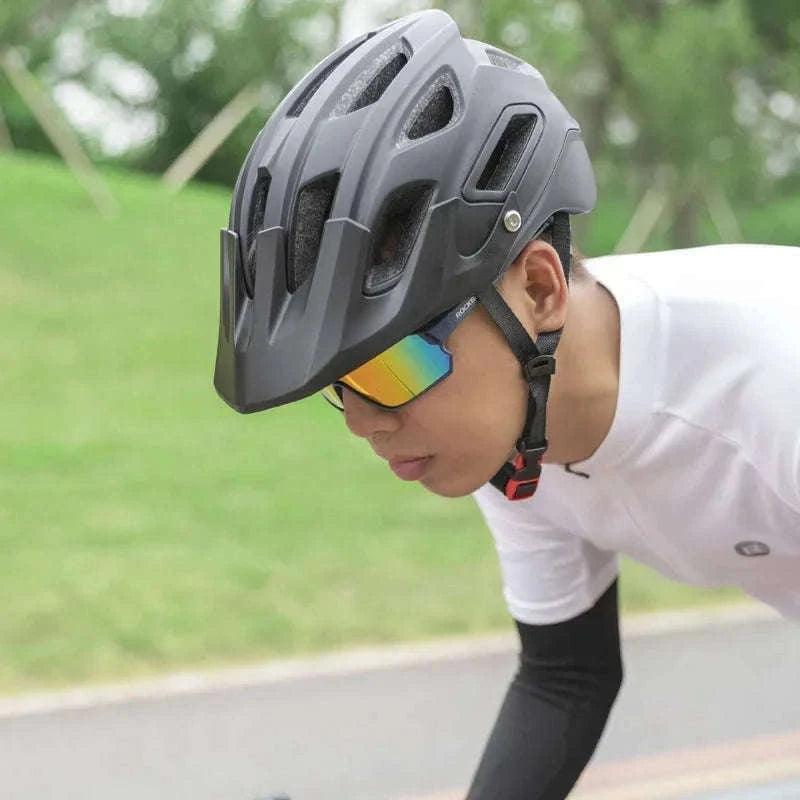 Polarized UV400 Cycling Sunglasses Large Frame TR90 Sport Glasses-10134WRD / Polarized / One Size