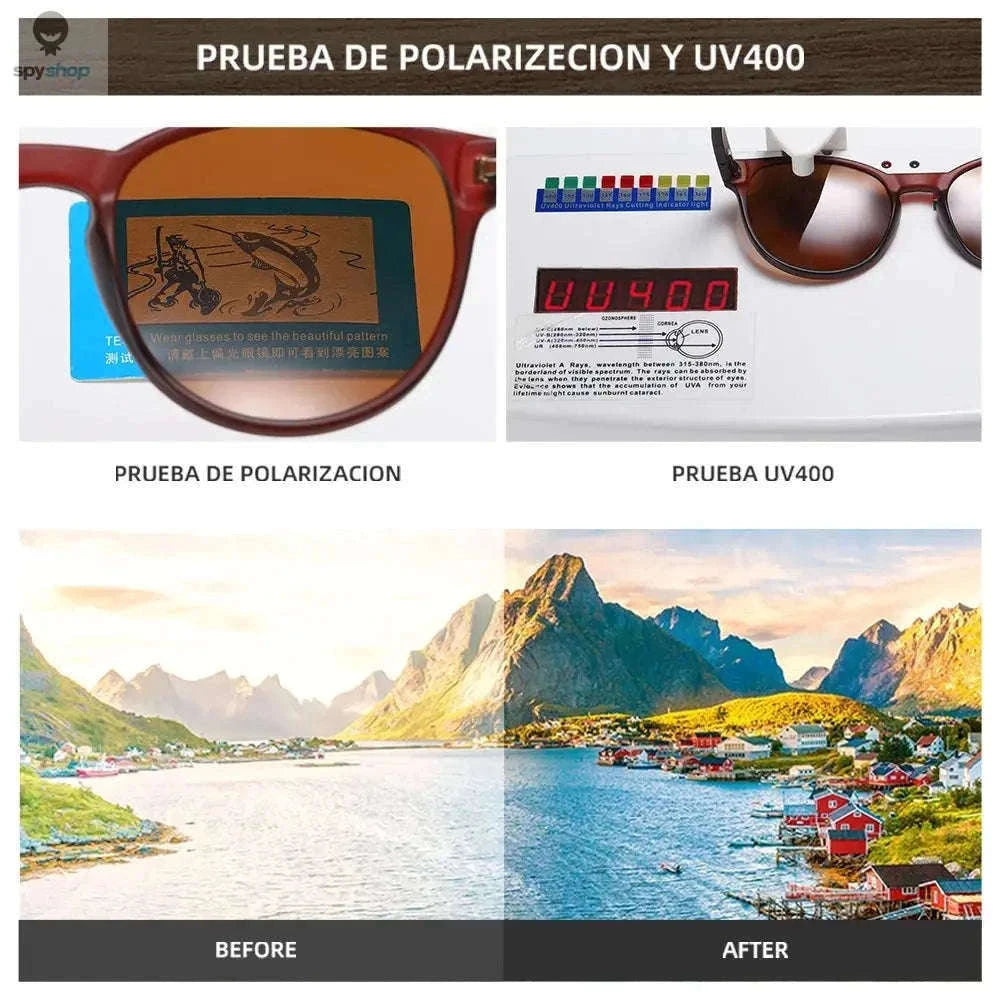 Polarized Wooden Oval Sunglasses for Men and Women-green / wine red