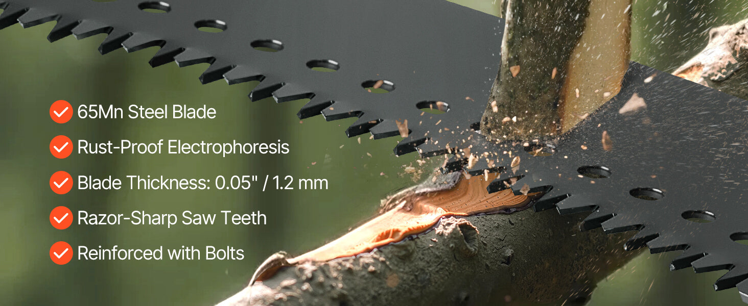 SucceBuy manuálny pílka na stĺp Pole Saw 3,87–27 ft Rozšíriteľná vetvička Pruner ostrý 65Mn oceľový list Sklenená sklenená násada na tyč pre strihanie vysokých konárov