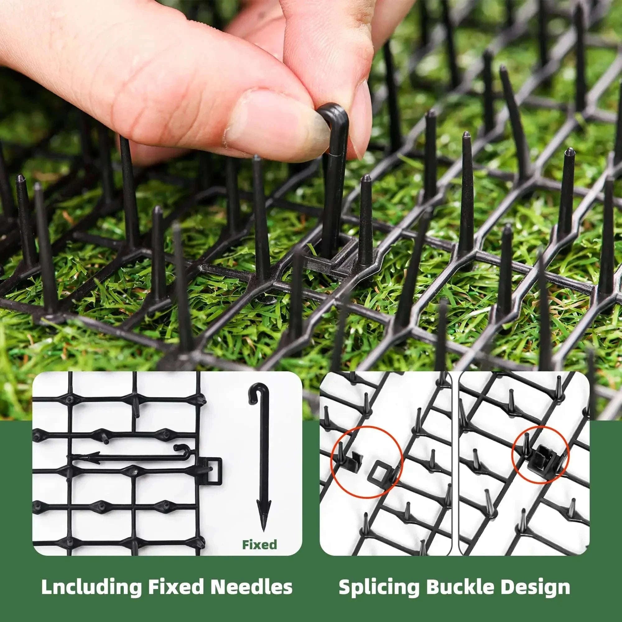 Polypropylene Cat and Dog Spike Mat for Garden Protection-Default Title