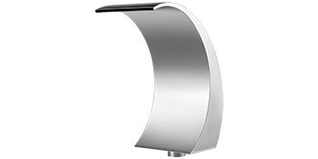 SucceBuy 60x30/40x20 cm Pool Fountain Waterfall Stainless Steel Fountain Pond Garden Swimming Feature Decorative Hardware Faucet