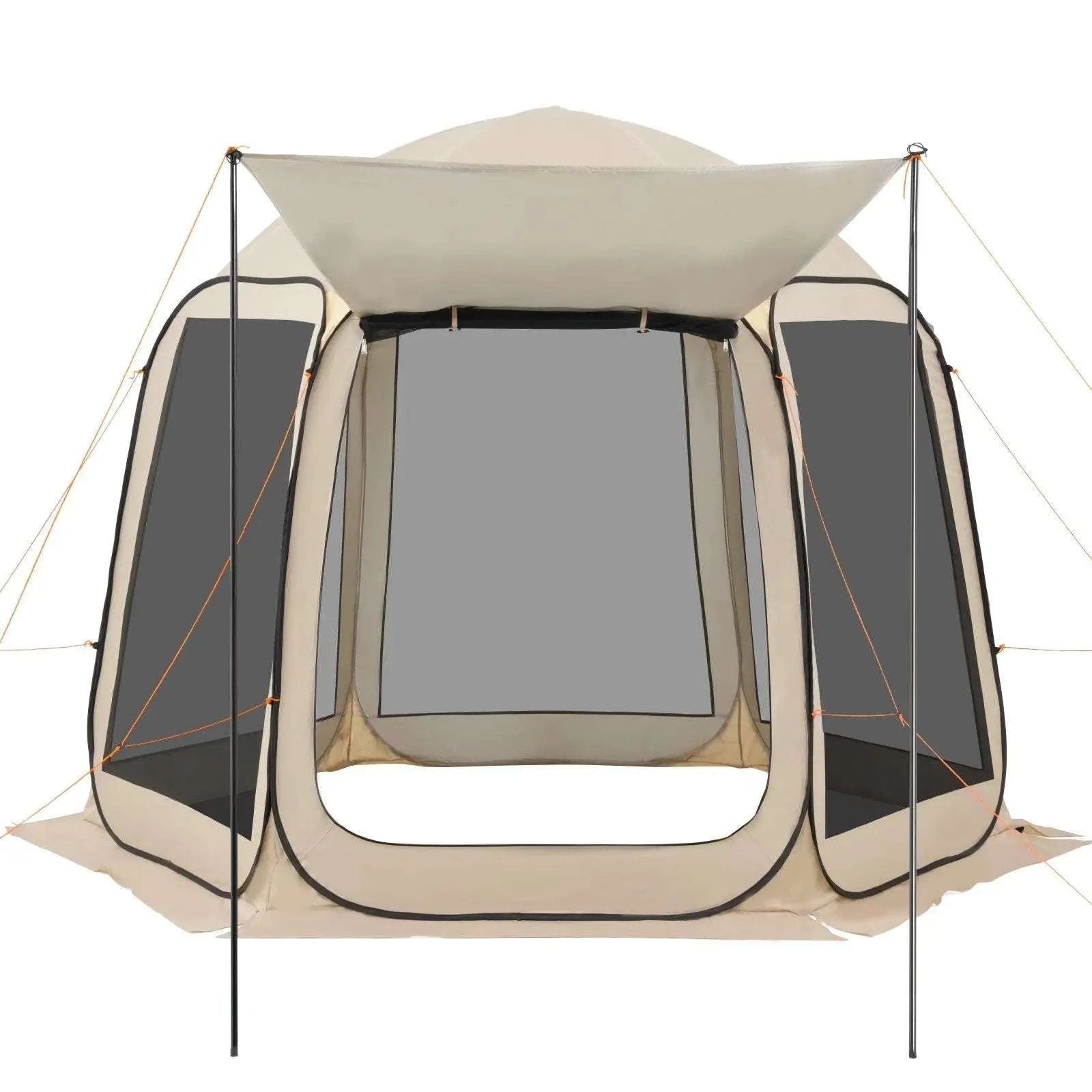 Pop Up Screen House Tent 10x9.2 ft with Awning for 4-8 People-United States