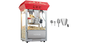 Commercial Electric Popcorn Machine 8/12 Oz High Output Popper