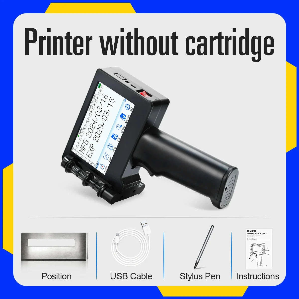 Portable 12.7mm Inkjet Printer for Expiry Dates, Barcodes & QR Codes-printer / China Mainland