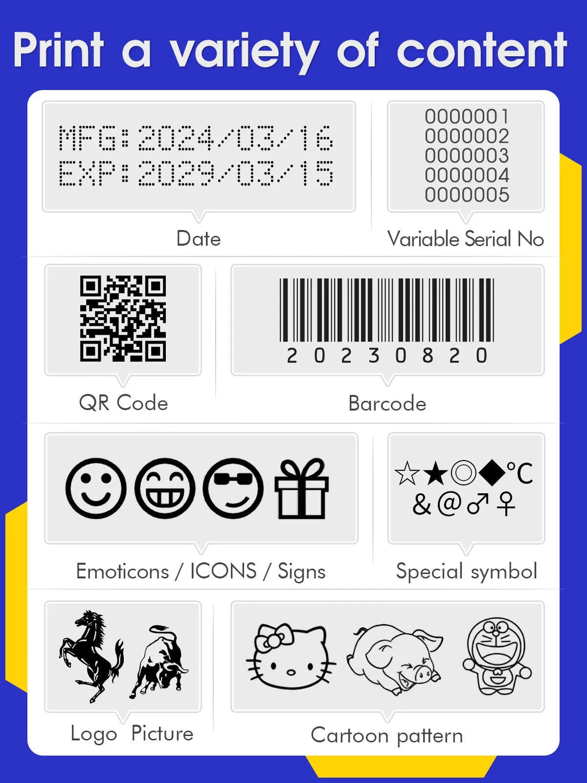 Portable 12.7mm Inkjet Printer for Expiry Dates, Barcodes & QR Codes-printer / China Mainland