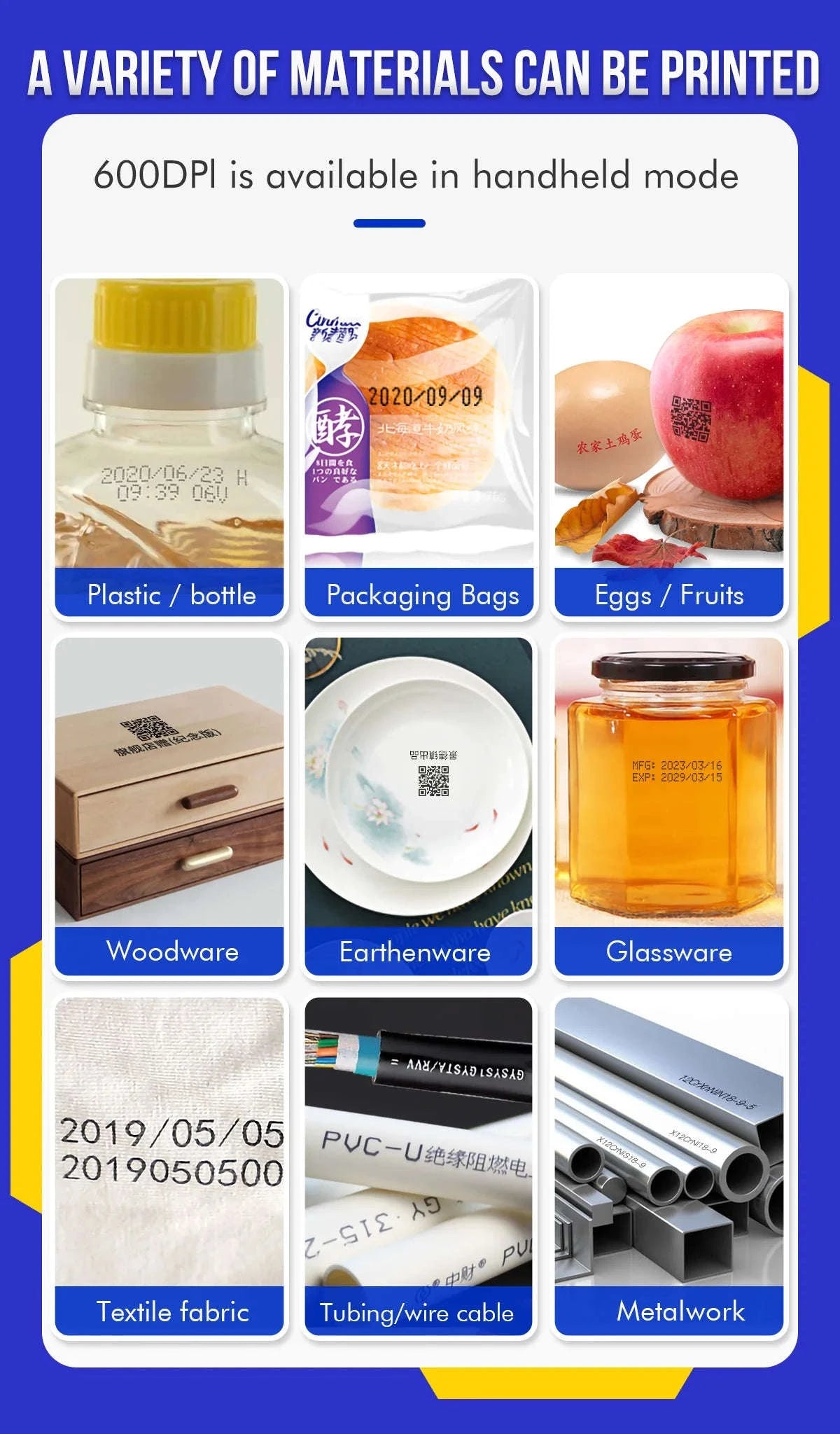Portable 12.7mm Inkjet Printer for Expiry Dates, Barcodes & QR Codes-printer / China Mainland