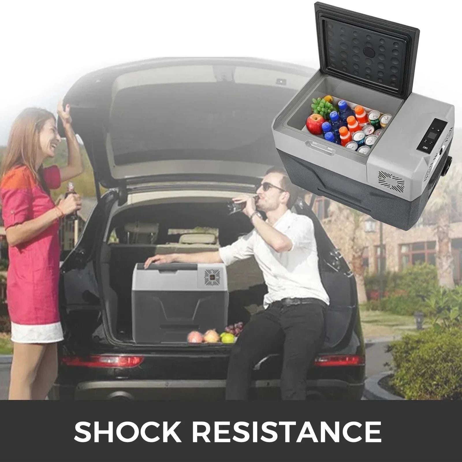 Portable 12V Car Refrigerator Freezer with Fast Cooling -20℃ to 50℉-CZECH REPUBLIC / 15L