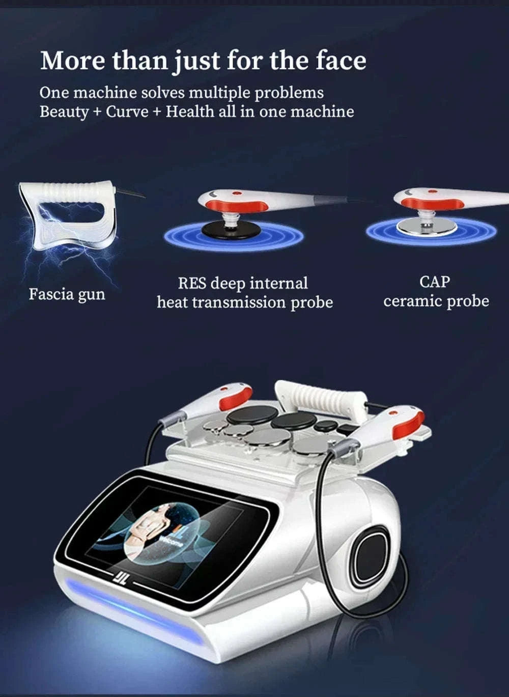 Portable 448kHz RF Tecar Therapy Body Slimming Machine-EU PLUG / Poland