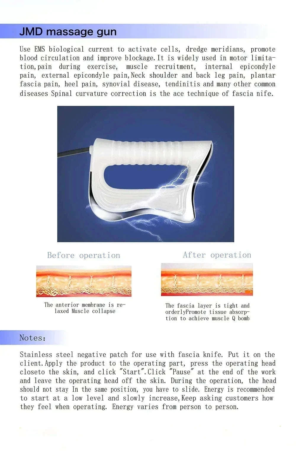 Portable 448kHz RF Tecar Therapy Body Slimming Machine-EU PLUG / Poland