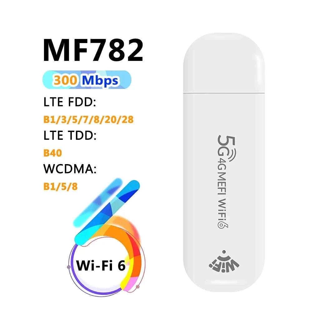 Portable 4G LTE WiFi Router USB Hotspot Modem-MF782D WiFi 6 / China Mainland