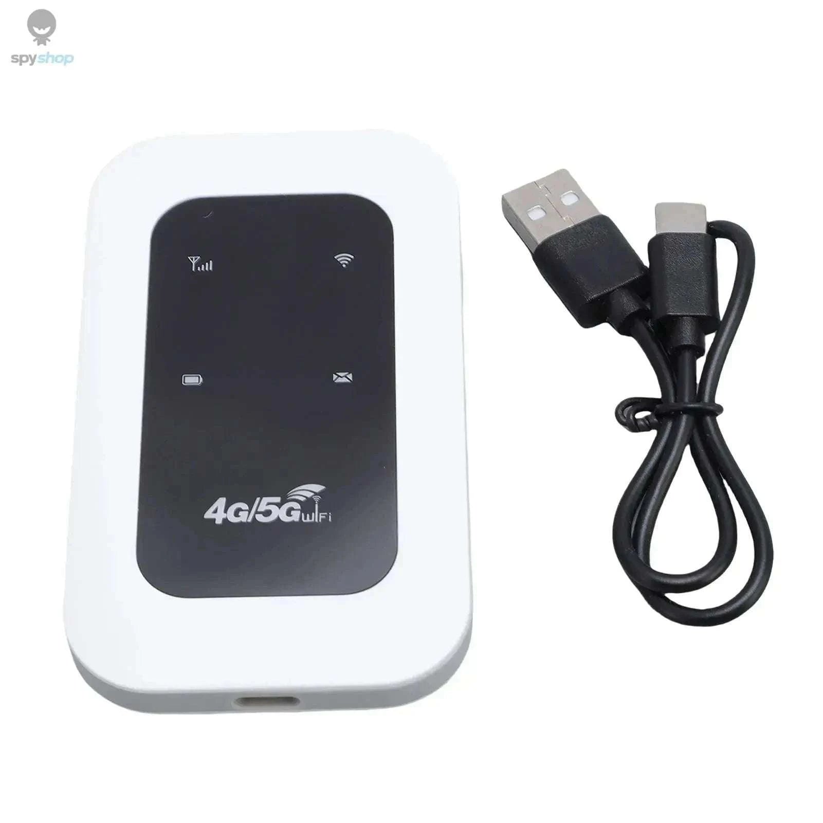 Portable 4G WiFi Hotspot Device – 300Mbps Travel Router for Reliable Mobile Internet-WHITE