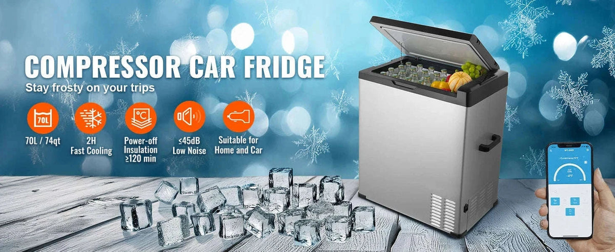 Portable 70L Car Refrigerator Freezer-70L / CZECH REPUBLIC