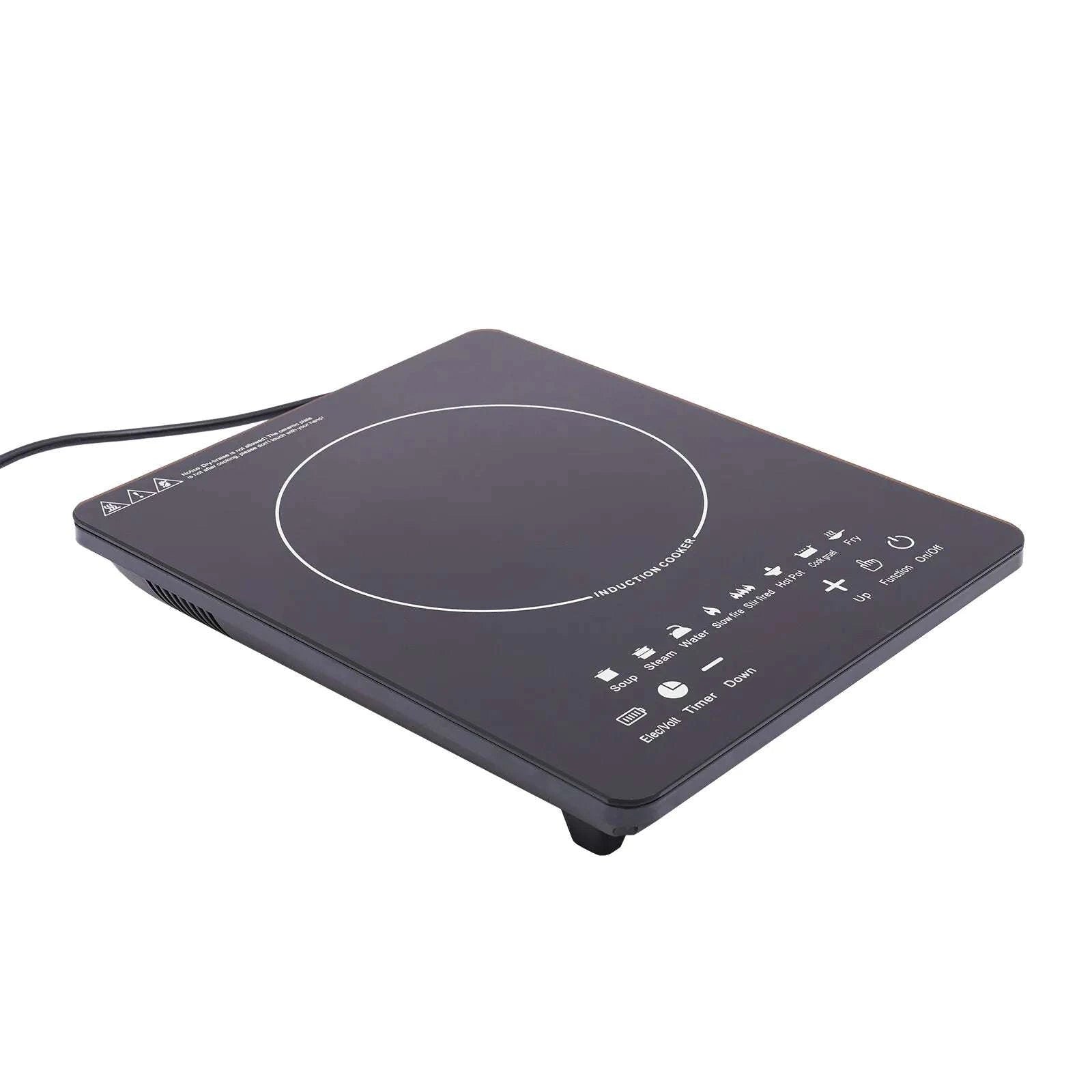 Portable 750W Induction Cooktop with Touch Control & 180-Min Timer-