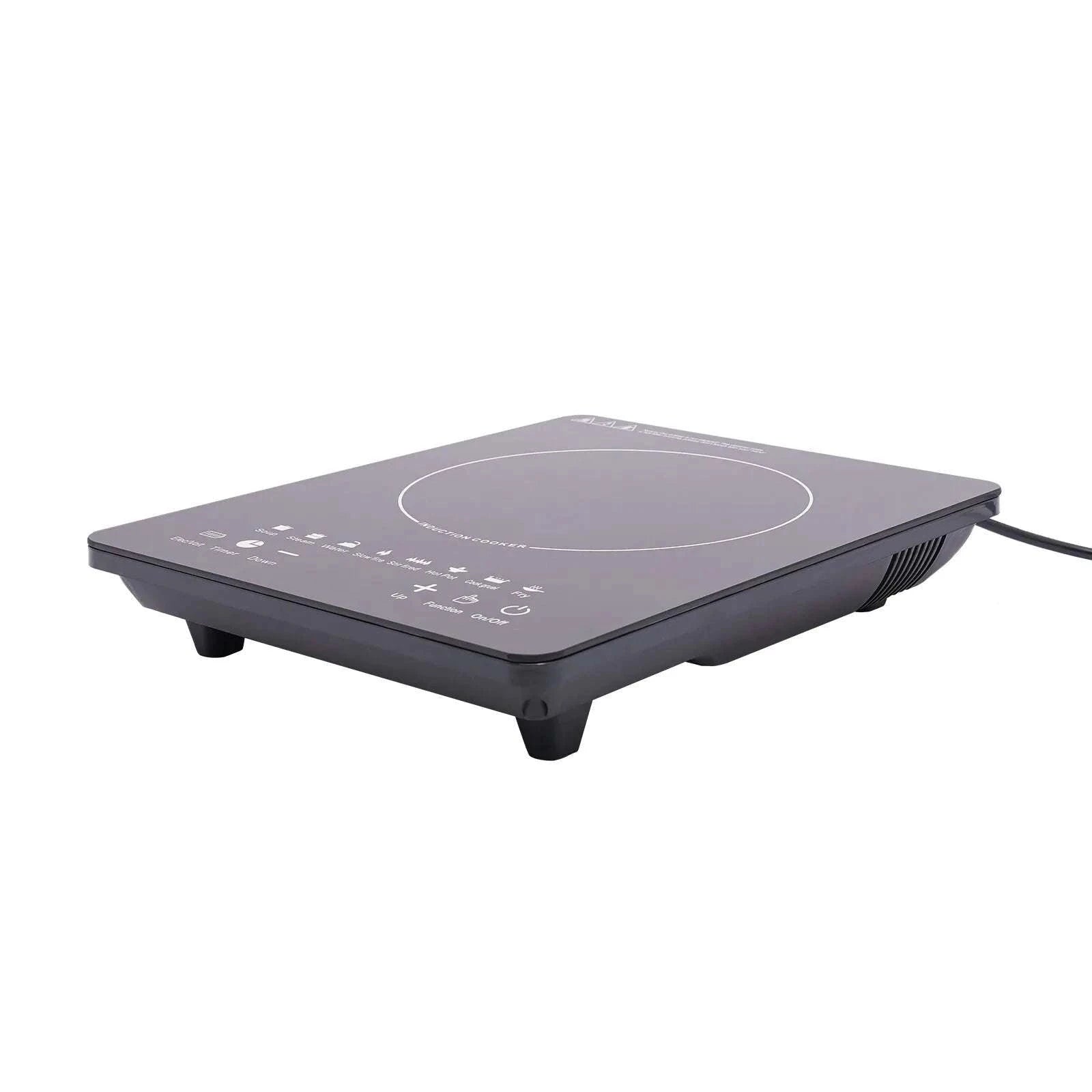 Portable 750W Induction Cooktop with Touch Control & 180-Min Timer-United States / black / US