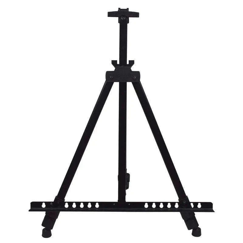 Portable Adjustable Metal Sketch Easel for Indoor & Outdoor Art-black