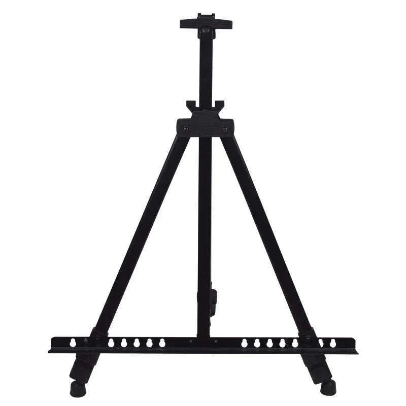 Portable Adjustable Metal Sketch Easel for Indoor & Outdoor Art-black