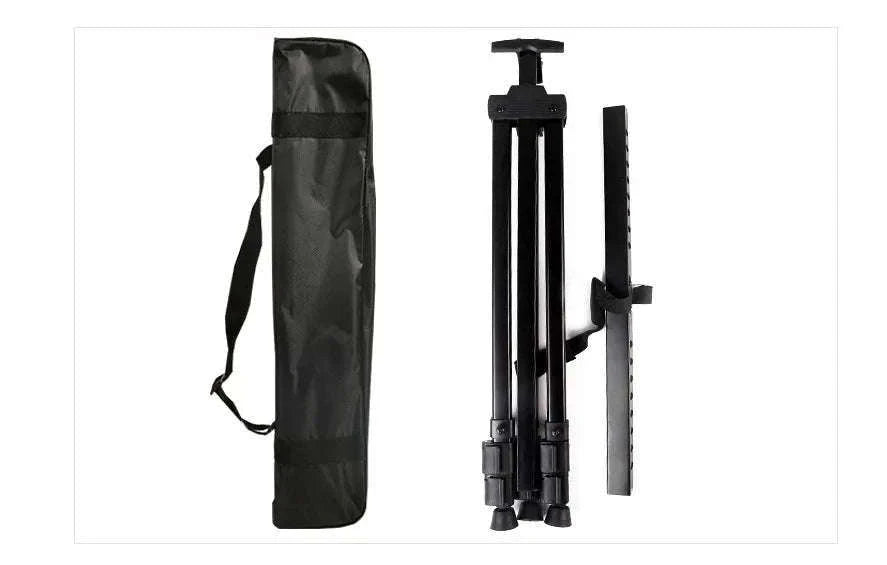 Portable Adjustable Metal Sketch Easel for Indoor & Outdoor Art-black