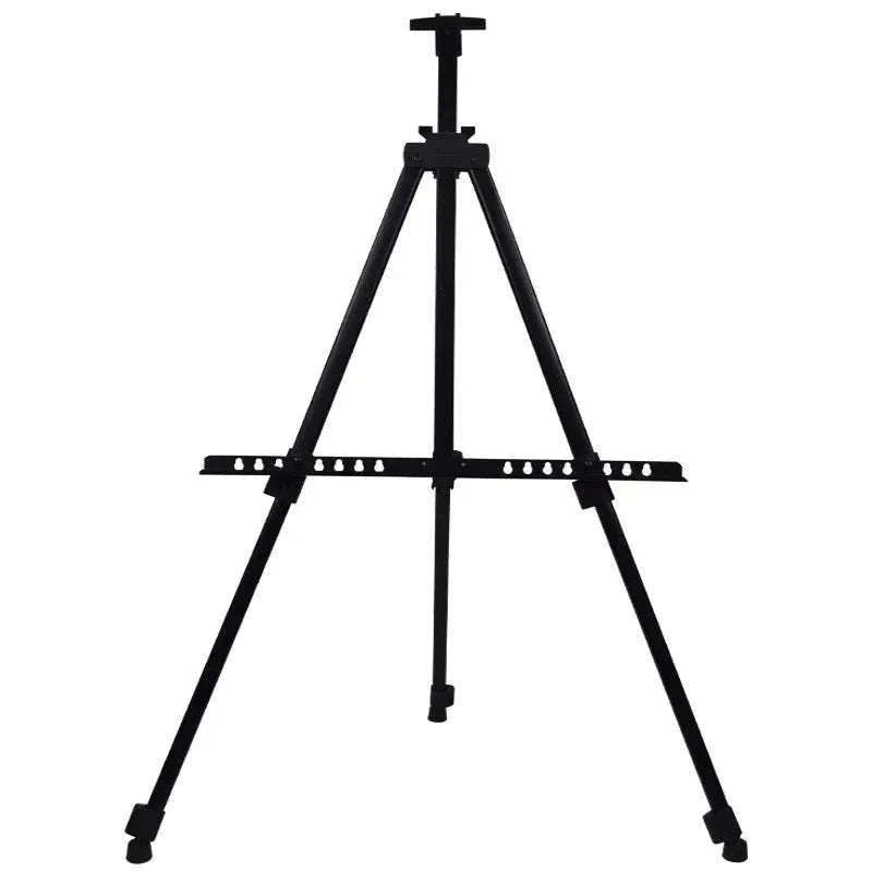 Portable Adjustable Metal Sketch Easel for Indoor & Outdoor Art-black