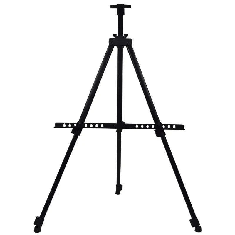 Portable Adjustable Metal Sketch Easel for Indoor & Outdoor Art-black