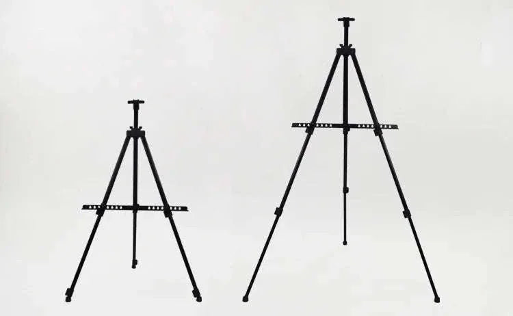 Portable Adjustable Metal Sketch Easel for Indoor & Outdoor Art-black