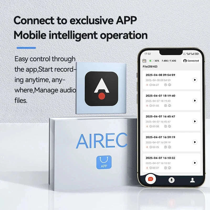 Portable AI Voice Recorder Pen With Transcription and Translation-16GB