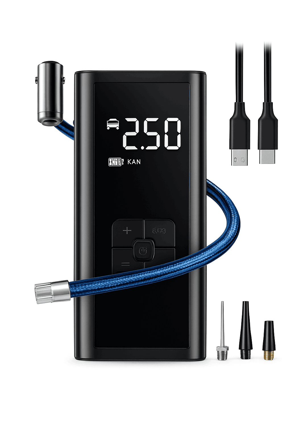 Portable Air Compressor for Car, Bike Tires and Sports Gear-Wireless