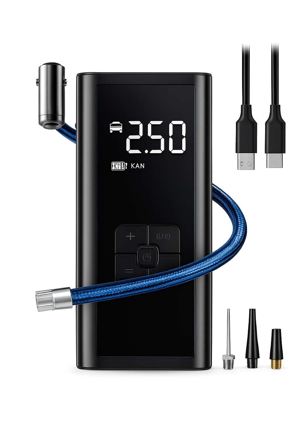 Portable Air Compressor for Car, Bike Tires and Sports Gear