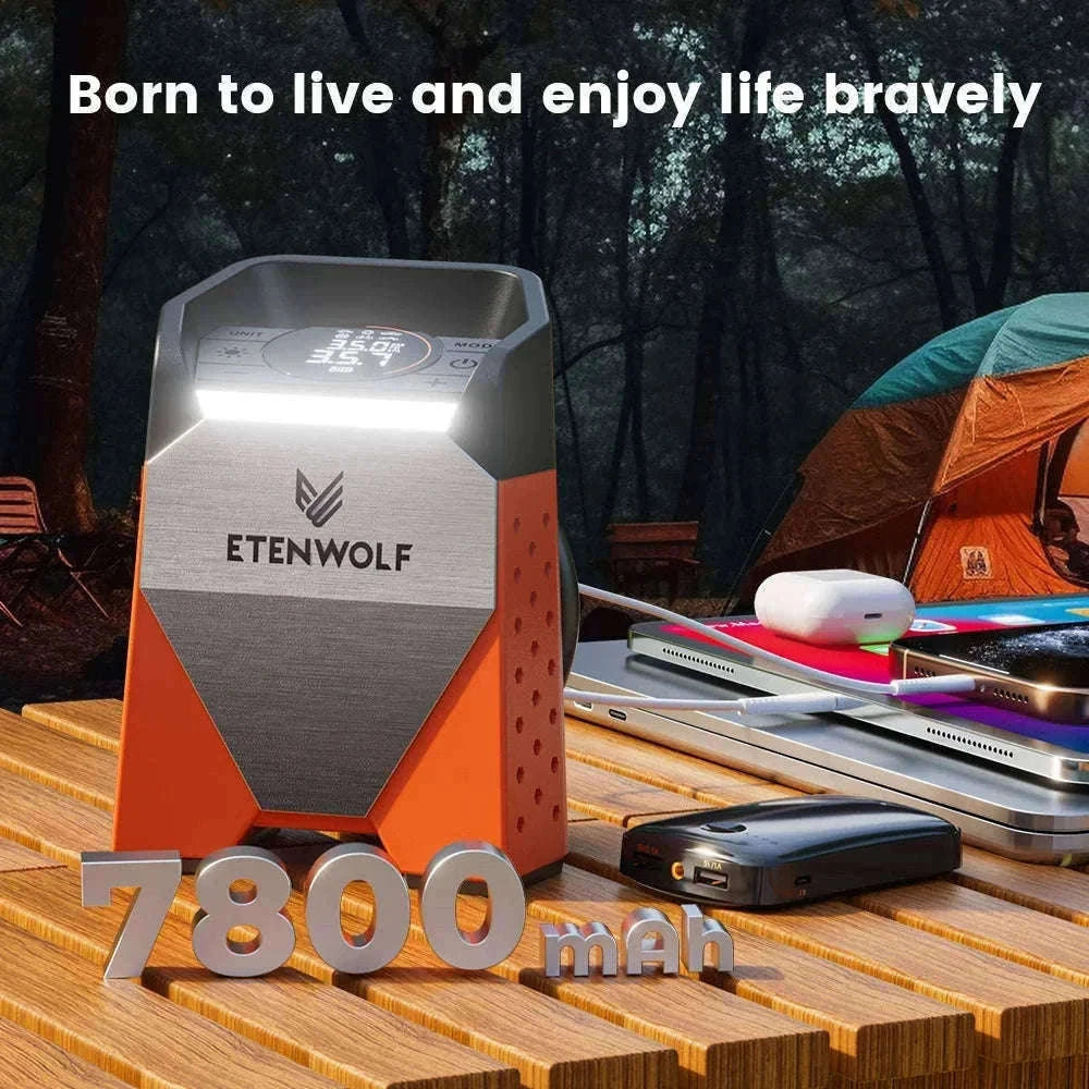 Portable Air Compressor Tire Inflator 7800mAh 160 PSI-S3se orange / China Mainland