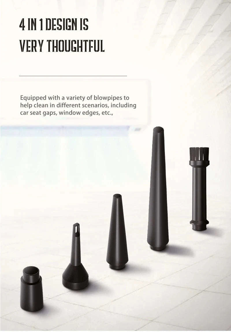 Portable Air Duster 51000RPM Cordless Blower with LED-4000 mAh