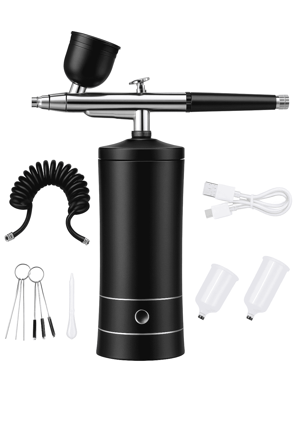 Portable Airbrush Kit for Nano Hydration and Smooth Control-Pink