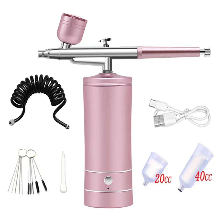 Portable Airbrush Kit for Nano Hydration-Black