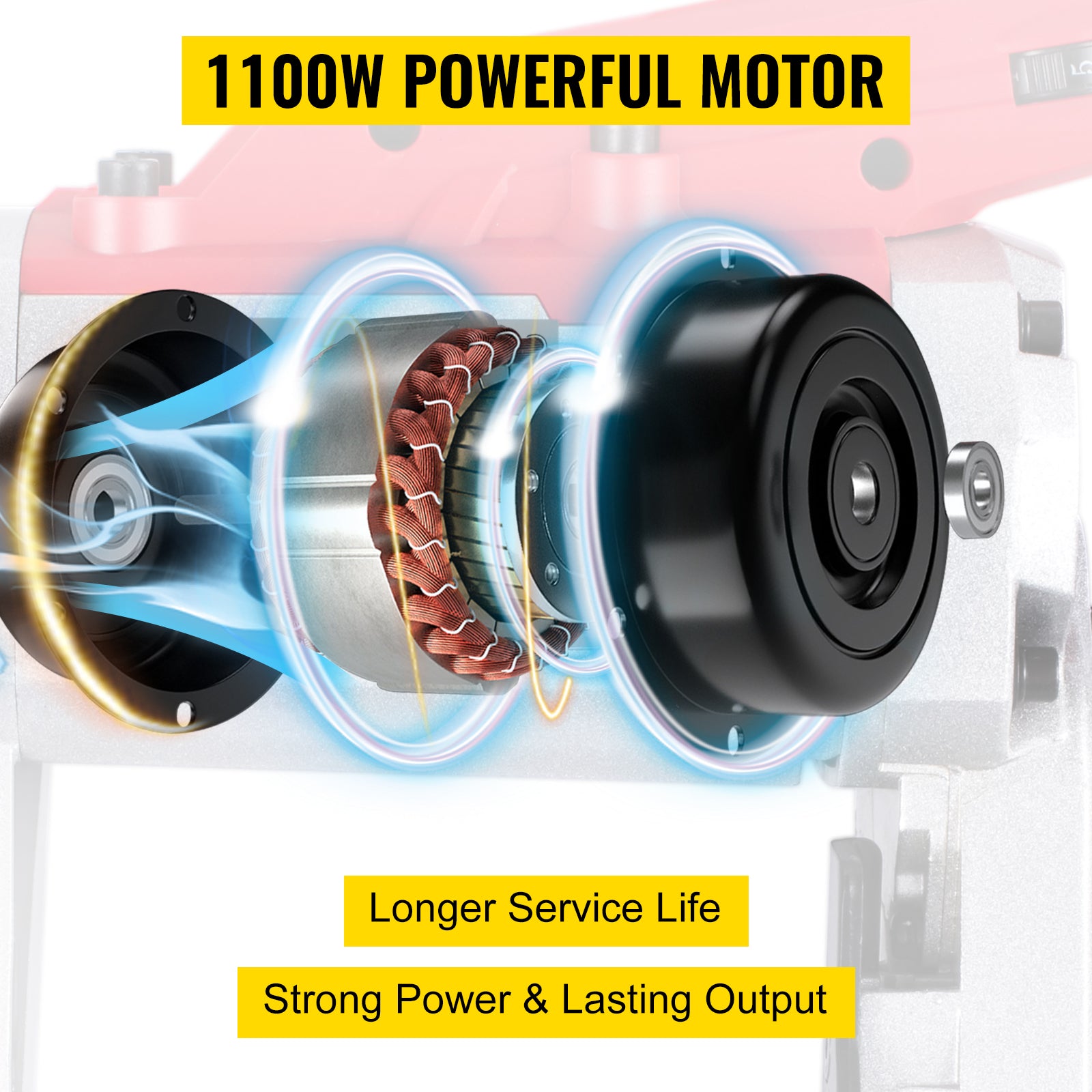 5-Inch Portable Band Saw with Variable Speed 1100W Motor