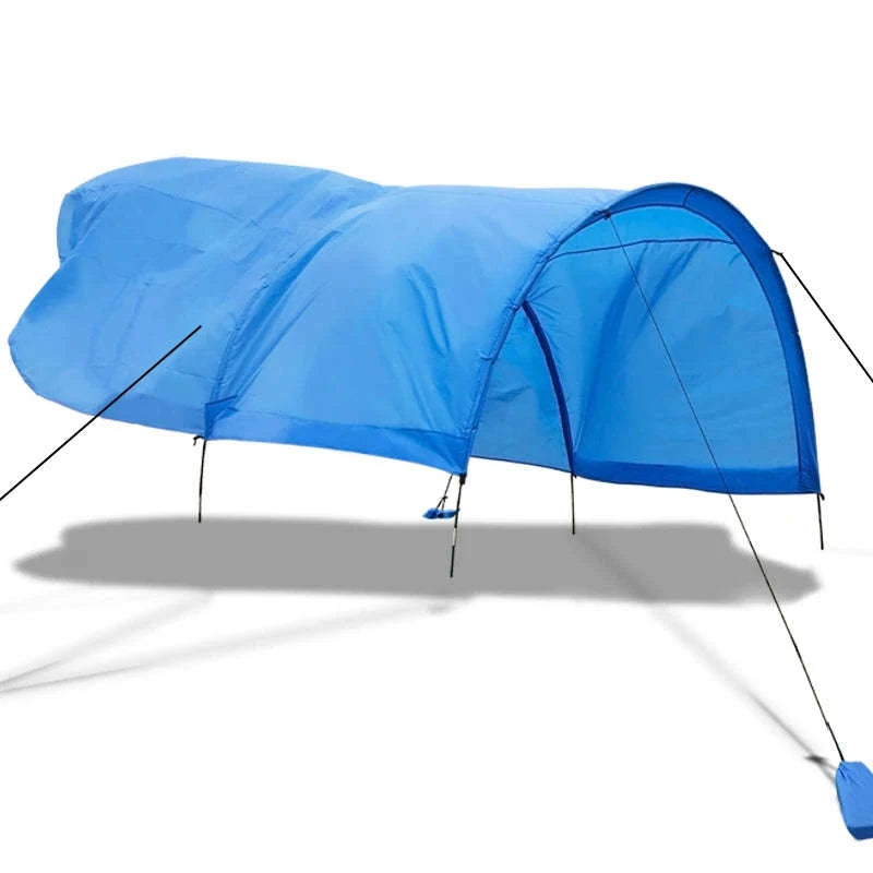Portable Beach Sun Shelter for 4-8 People, 200 Sq. Ft.-Blue