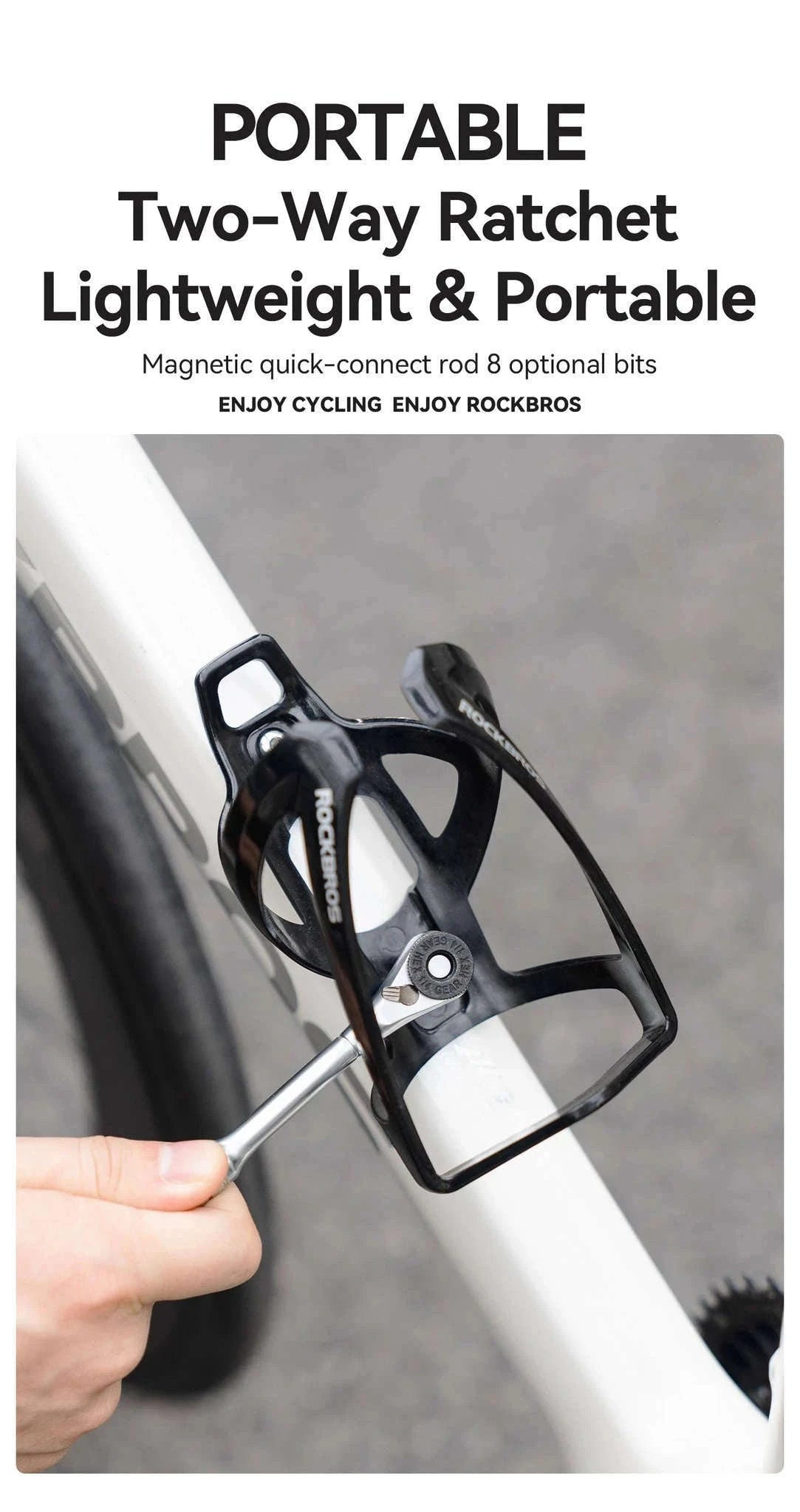 Portable Bicycle Ratchet Tool Set Compact Aluminum Tube Bike Kit-TG-8601