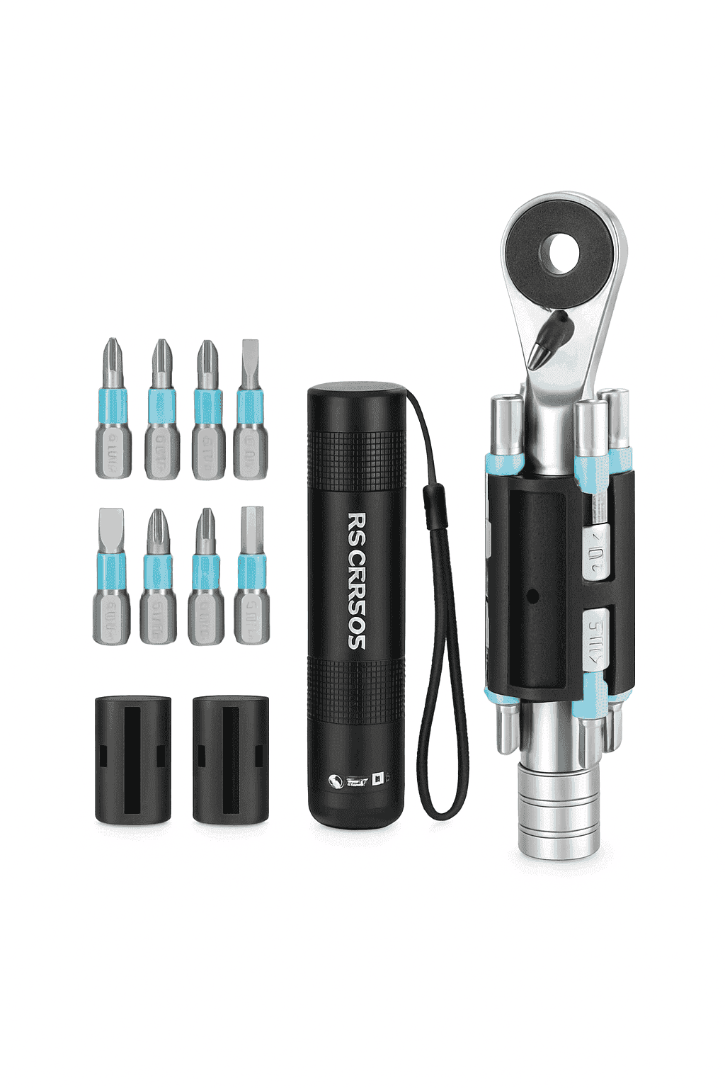 Portable Bicycle Ratchet Tool Set Compact Aluminum Tube Bike Kit-TG-8601