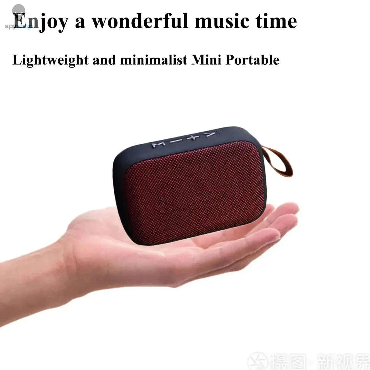 Portable Bluetooth Speaker – Compact Wireless Audio with TF & FM-Red
