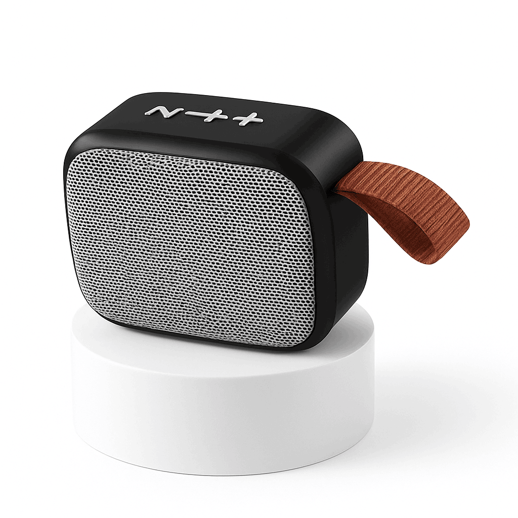Portable Bluetooth Speaker with TF Card and FM Radio-Red