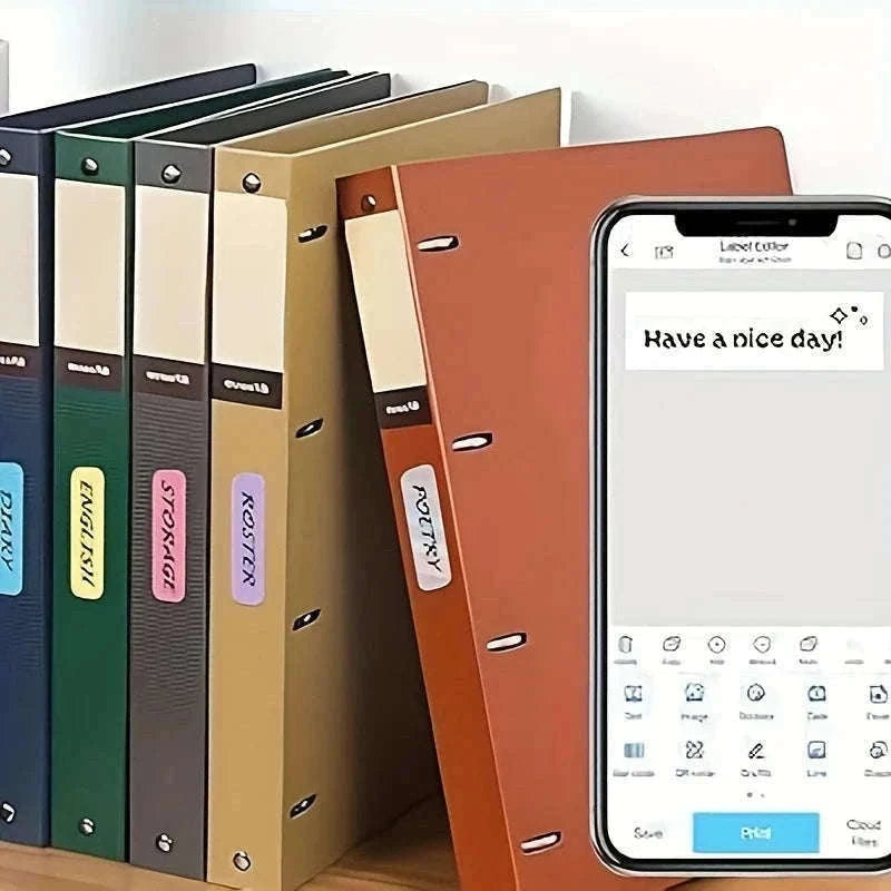 Portable Bluetooth Thermal Label Maker with App Control and Ink-Free Printing-P15 Matcha tea color
