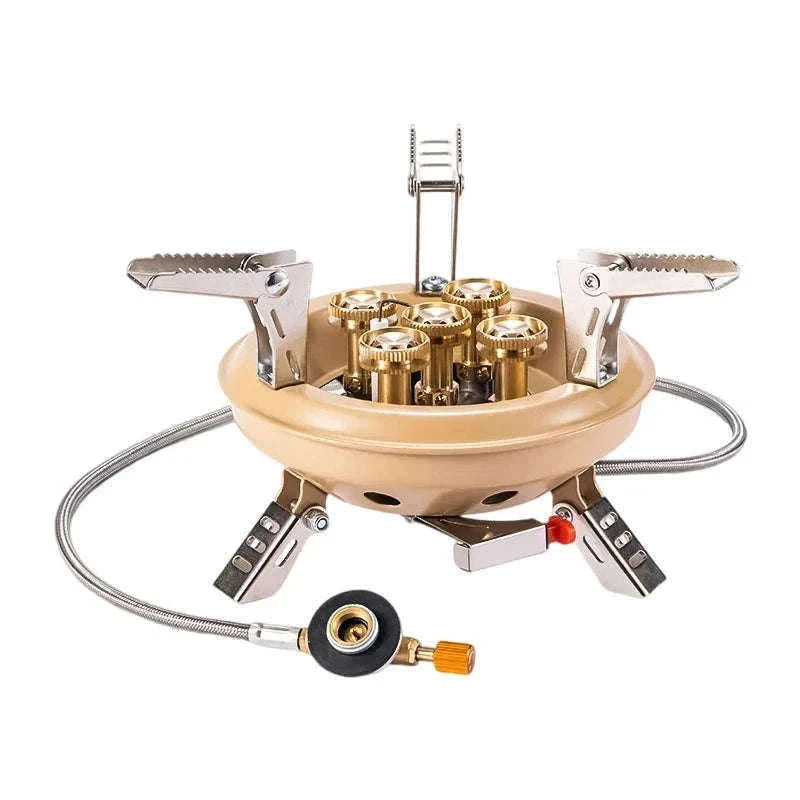 Portable Camping Gas Stove 16000W with Piezo Ignition-Black