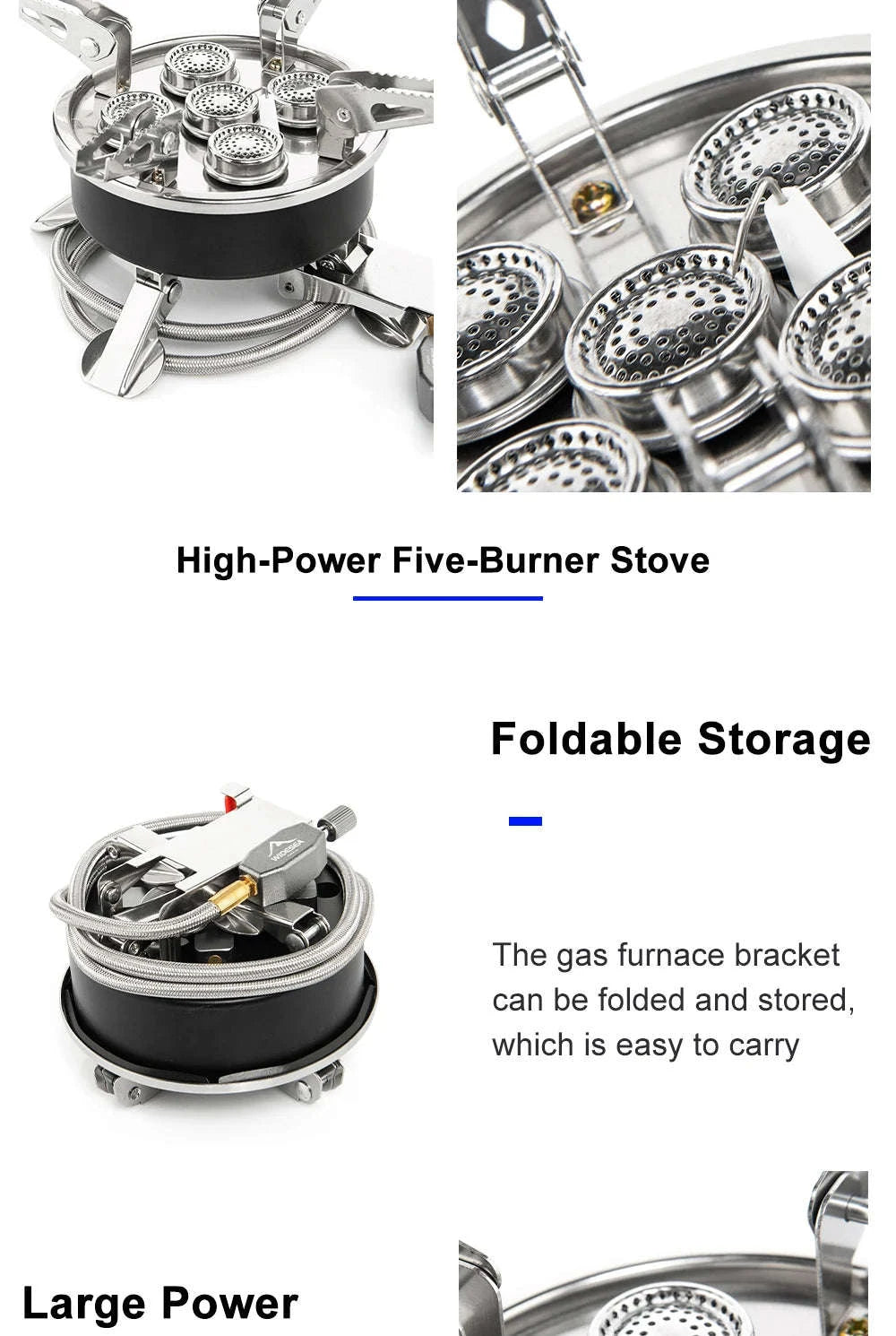 Portable Camping Gas Stove 8800W-WSS-507