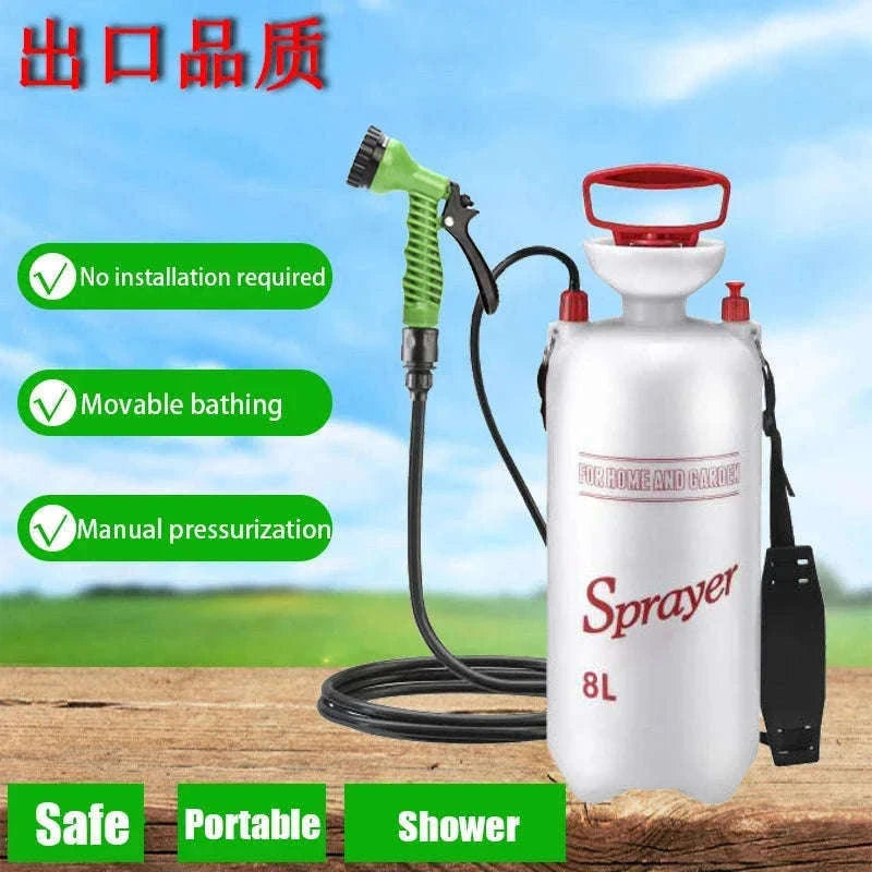 Portable Camping Shower with 3m Hose-4L