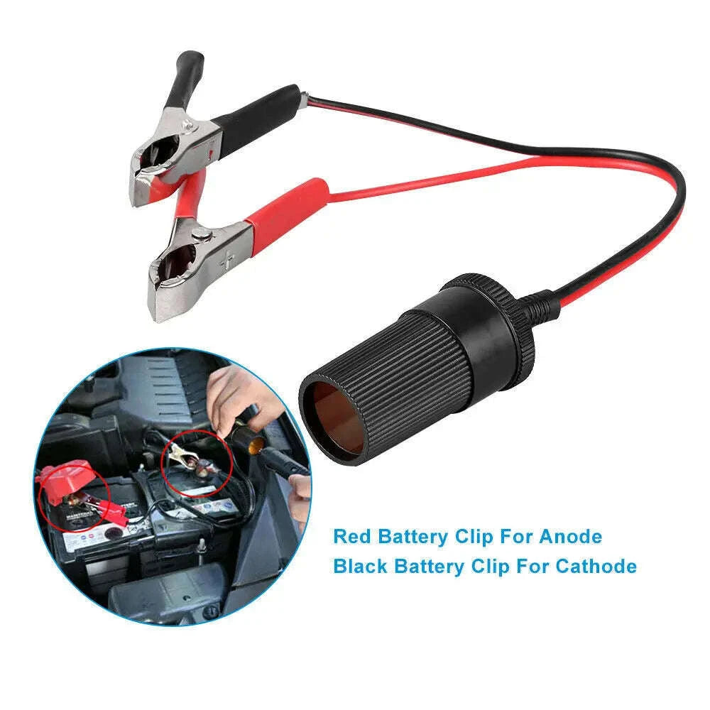 Portable Car Air Compressor 12V High Pressure Tire Inflator-black / UNITED KINGDOM