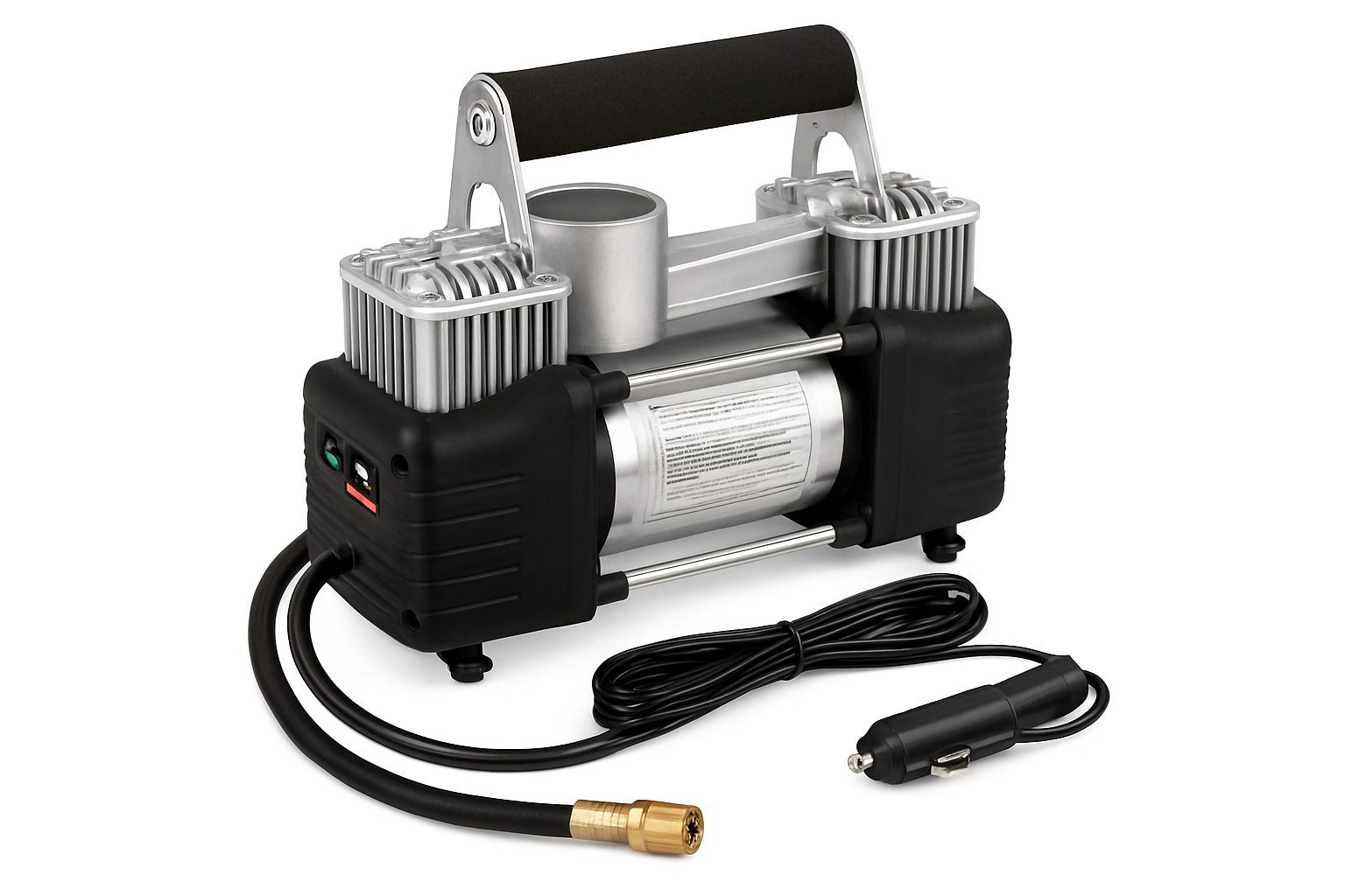 Portable Car Air Compressor 12V Tire Inflator with LED Light