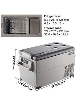 Portable Car Fridge Freezer 15L–55L Compressor Cooler for Travel-15L / spain